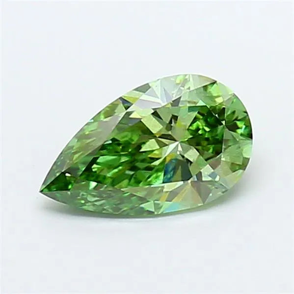 1.29ct Pear Lab Grown Diamond (Colour Fancy Vivid Green, Clarity SI1, IGI Certified)