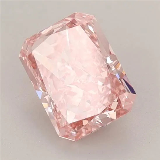 1.29ct Radiant Lab Grown Diamond (Colour Fancy Vivid Pink, Clarity VVS2, IGI Certified)
