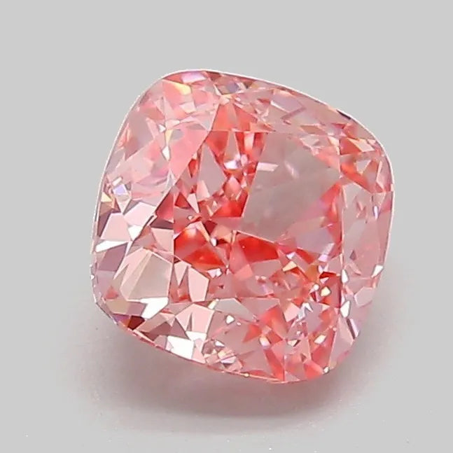 1.30ct Cushion modified Lab Grown Diamond (Colour Fancy Vivid Pink, Clarity VVS2, IGI Certified)