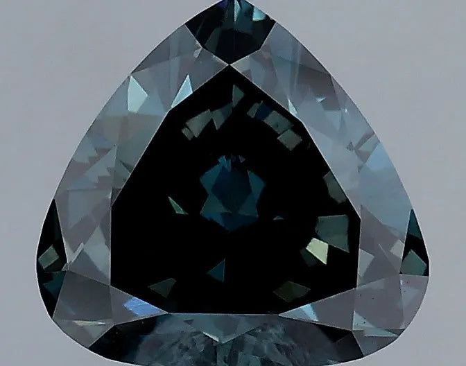1.30ct Pear Lab Grown Diamond (Colour Fancy Deep Green Blue, Clarity SI1, Cut VG, IGI Certified)