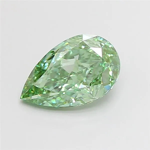 1.30ct Pear Lab Grown Diamond (Colour Fancy Vivid Green, Clarity VVS1, IGI Certified)