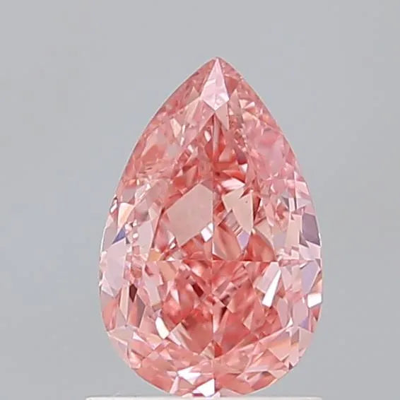 1.30ct Pear Lab Grown Diamond (Colour Fancy Vivid Pink, Clarity VS1, IGI Certified)