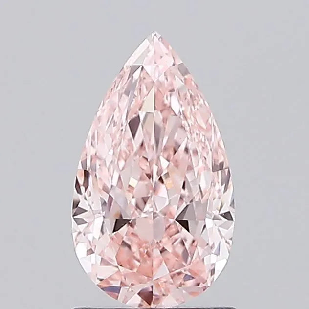 1.30ct Pear Lab Grown Diamond (Colour Fancy Vivid Pink, Clarity VS1, IGI Certified)