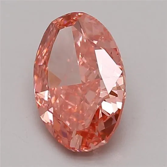 1.31ct Oval Lab Grown Diamond (Colour Fancy Vivid Pink, Clarity VVS2, Cut VG, IGI Certified)