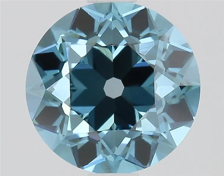 1.32ct European cut Lab Grown Diamond (Colour Fancy Vivid Blue, Clarity VS1, IGI Certified)