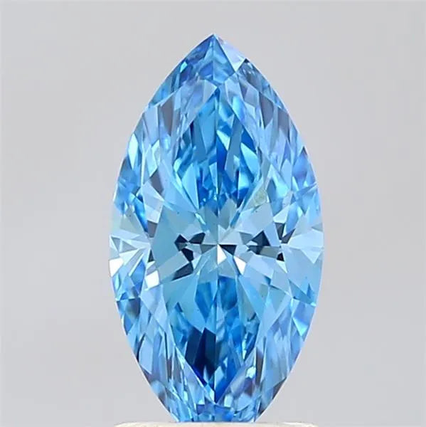 1.32ct Marquise Lab Grown Diamond (Colour Fancy Vivid Blue, Clarity VS2, IGI Certified)