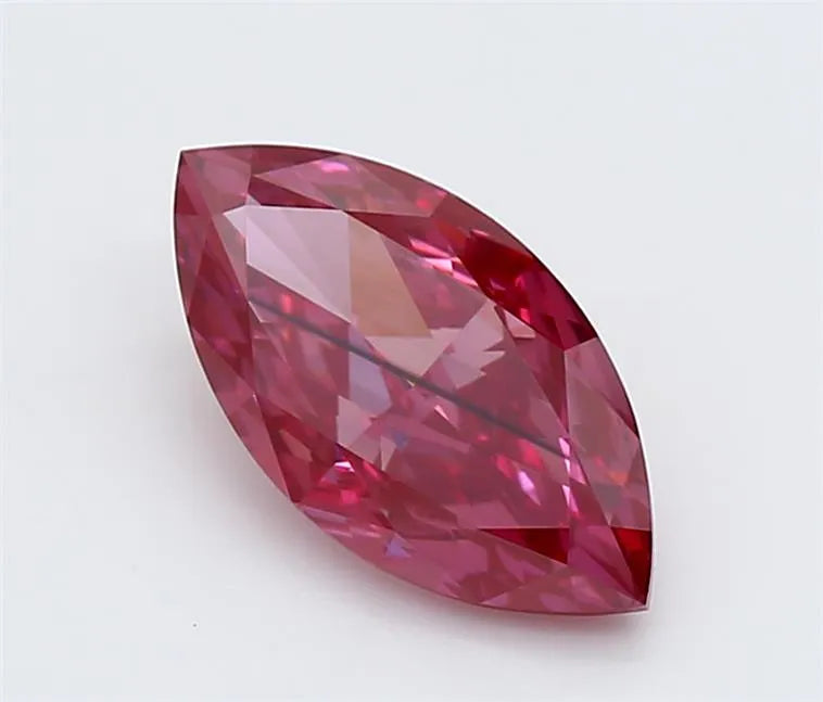 1.32ct Marquise Lab Grown Diamond (Colour Fancy Vivid Pink, Clarity SI2, IGI Certified)