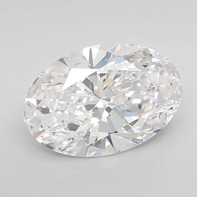 1.32ct Oval Lab Grown Diamond (Colour D, Clarity IF, Cut EX, IGI Certified)