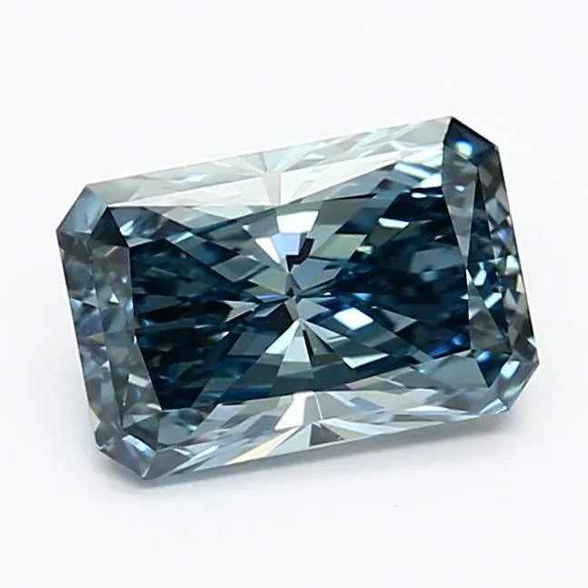 1.32ct Radiant Lab Grown Diamond (Colour Fancy Vivid Blue, Clarity VS1, IGI Certified)