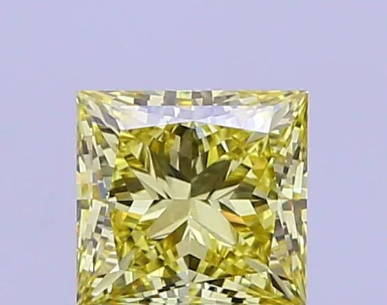 1.34ct Princess Lab Grown Diamond (Colour Fancy Intense Yellow, Clarity VVS2, IGI Certified)