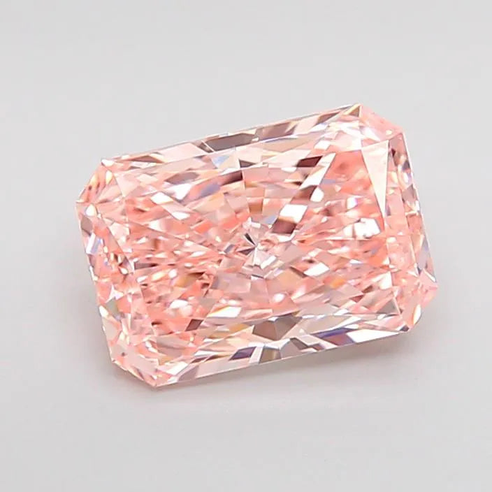 1.34ct Radiant Lab Grown Diamond (Colour Fancy Intense Pink, Clarity VS1, IGI Certified)