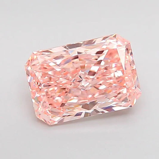 1.34ct Radiant Lab Grown Diamond (Colour Fancy Intense Pink, Clarity VS1, IGI Certified)
