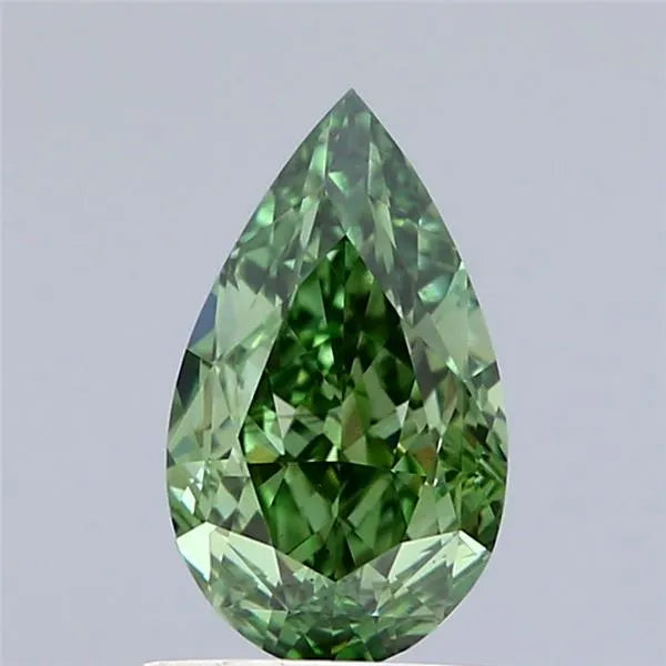 1.35ct Pear Lab Grown Diamond (Colour Fancy Vivid Green, Clarity VS1, IGI Certified)