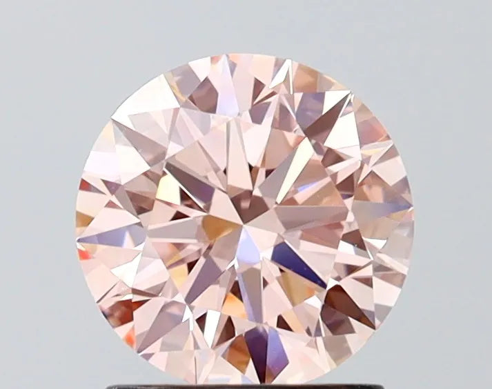 1.35ct Round Lab Grown Diamond (Colour Fancy Intense Pink, Clarity VVS2, Cut EX, IGI Certified)