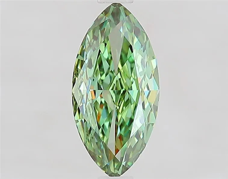 1.36ct Marquise Lab Grown Diamond (Colour Fancy Vivid Green, Clarity VVS2, IGI Certified)