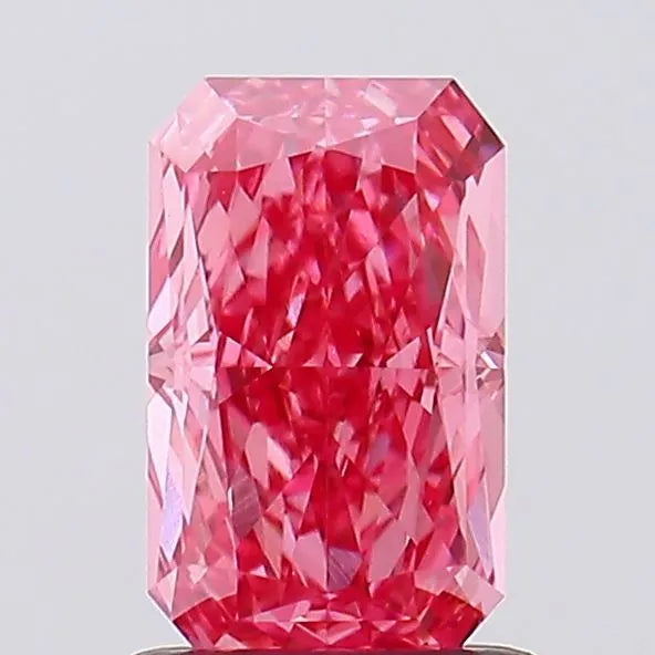 1.36ct Radiant Lab Grown Diamond (Colour Fancy Vivid Pink, Clarity VS1, IGI Certified)