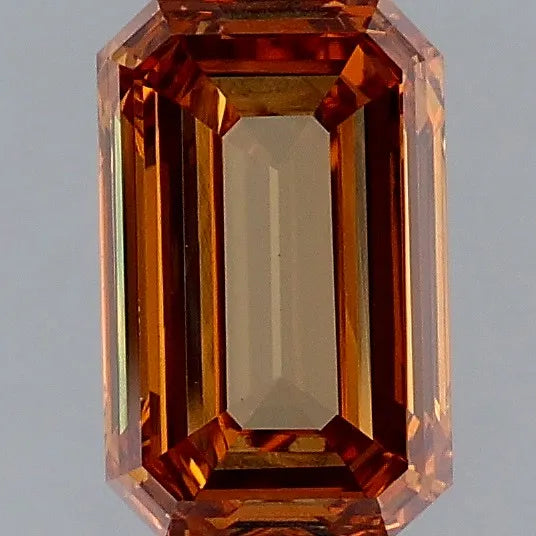 1.37ct Emerald Lab Grown Diamond (Colour Fancy Brown, Clarity VVS2, IGI Certified)