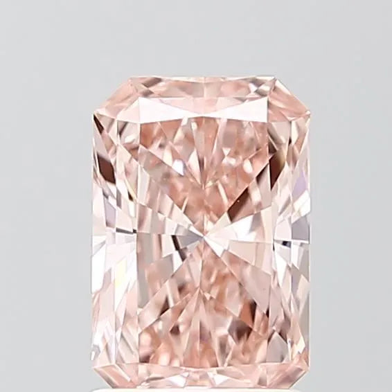 1.37ct Radiant Lab Grown Diamond (Colour Fancy Vivid Pink, Clarity VS1, IGI Certified)