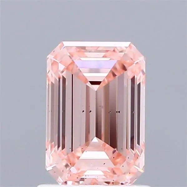 1.38ct Emerald Lab Grown Diamond (Colour Fancy Intense Pink, Clarity SI1, IGI Certified)