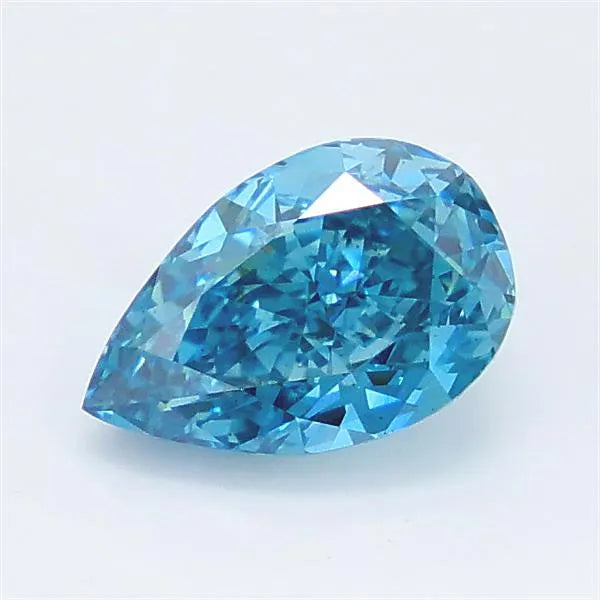 1.39ct Pear Lab Grown Diamond (Colour Fancy Vivid Blue, Clarity VS2, IGI Certified)