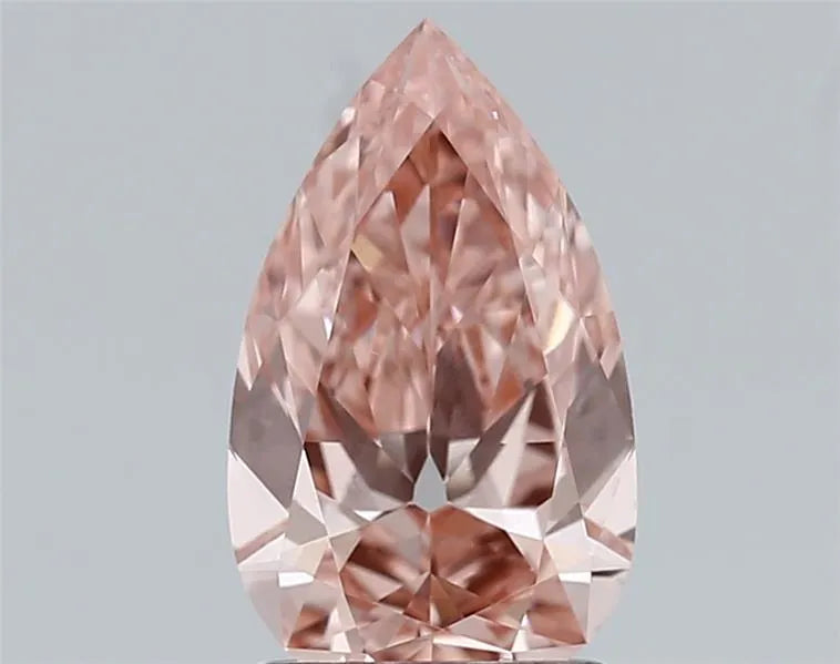 1.39ct Pear Lab Grown Diamond (Colour Fancy Vivid Pink, Clarity VS1, IGI Certified)