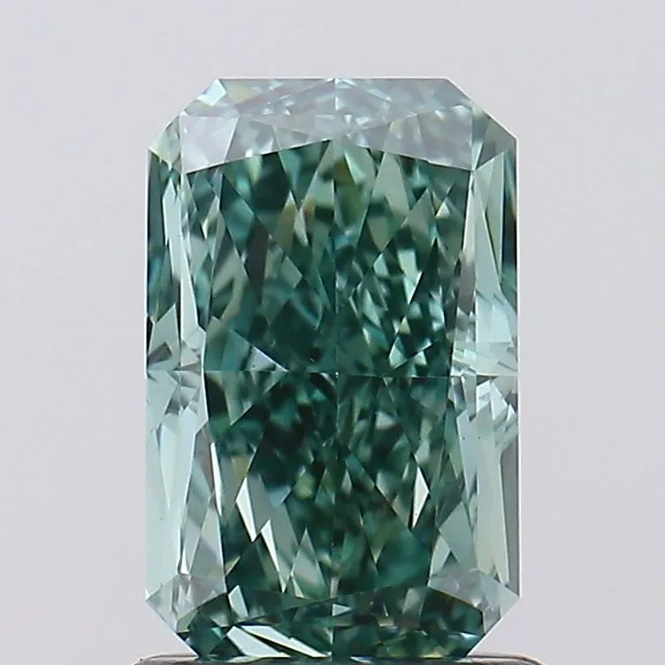 1.39ct Radiant Lab Grown Diamond (Colour Fancy Vivid Green, Clarity VS1, IGI Certified)