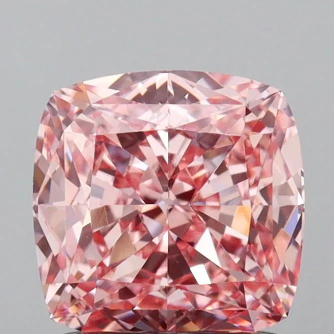 1.40ct Cushion modified Lab Grown Diamond (Colour Fancy Vivid Pink, Clarity VVS2, IGI Certified)