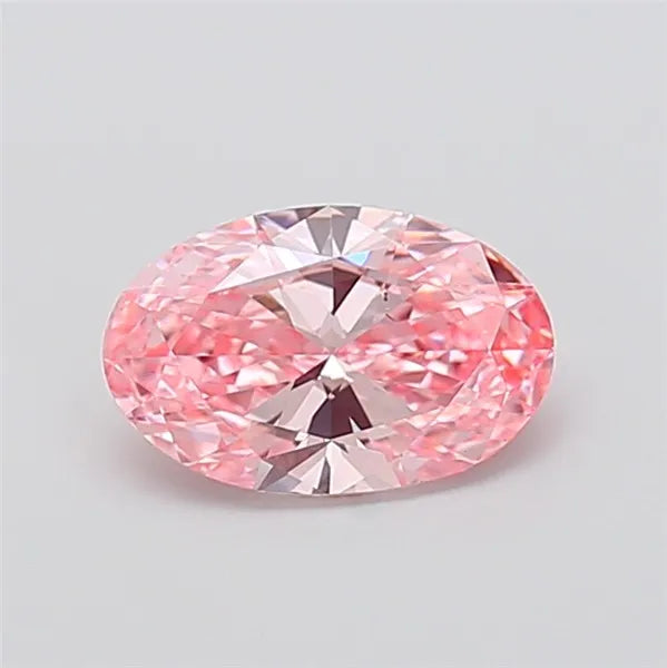 1.40ct Oval Lab Grown Diamond (Colour Fancy Vivid Pink, Clarity VVS2, IGI Certified)