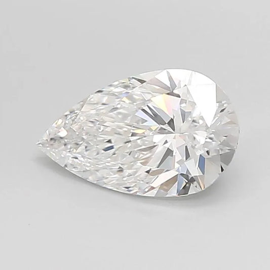 1.40ct Pear Lab Grown Diamond (Colour D, Clarity IF, Cut EX, IGI Certified)