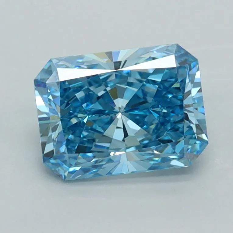 1.40ct Radiant Lab Grown Diamond (Colour Fancy Vivid Blue, Clarity VS1, IGI Certified)