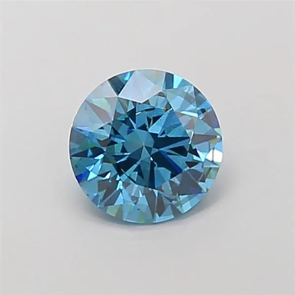 1.40ct Round Lab Grown Diamond (Colour Fancy Vivid Blue, Clarity SI1, Cut ID, IGI Certified)