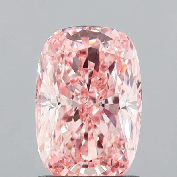 1.41ct Cushion modified Lab Grown Diamond (Colour Fancy Intense Pink, Clarity VS1, IGI Certified)