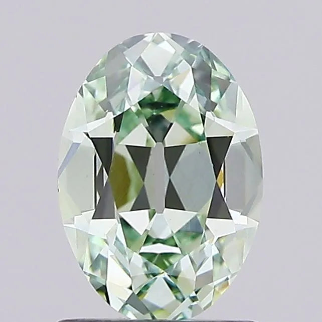 1.41ct European cut Lab Grown Diamond (Colour Fancy Vivid Green, Clarity VS1, IGI Certified)