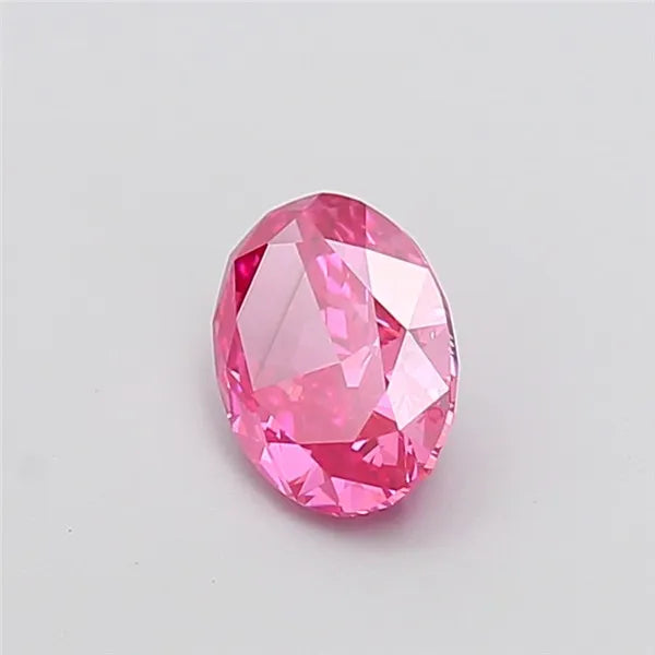 1.41ct Oval Lab Grown Diamond (Colour Fancy Vivid Pink, Clarity VS1, IGI Certified)