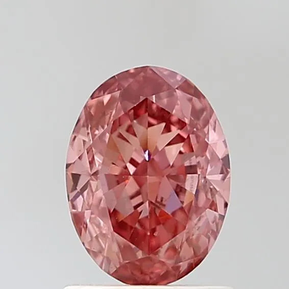1.41ct Oval Lab Grown Diamond (Colour Fancy Vivid Pink, Clarity VVS2, IGI Certified)