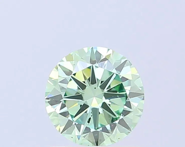 1.41ct Round Lab Grown Diamond (Colour Fancy Vivid Green, Clarity SI1, Cut VG, IGI Certified)