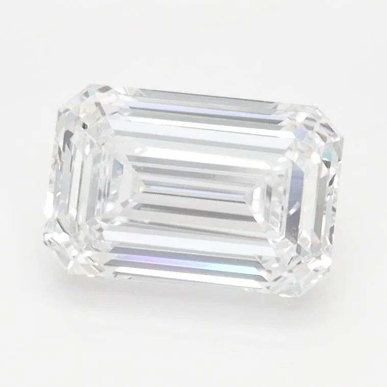1.42ct Emerald Lab Grown Diamond (Colour D, Clarity IF, IGI Certified)