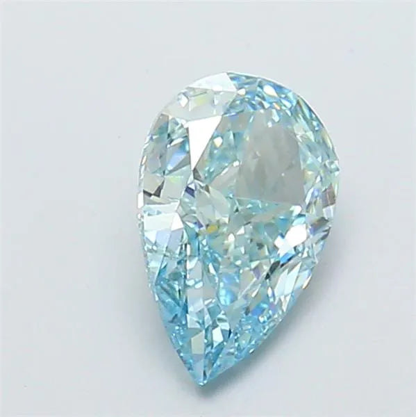 1.42ct Pear Lab Grown Diamond (Colour Fancy Vivid Blue, Clarity VVS1, IGI Certified)
