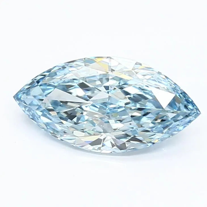 1.43ct Marquise Lab Grown Diamond (Colour Fancy Vivid Blue, Clarity VS1, IGI Certified)