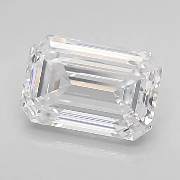 1.44ct Emerald Lab Grown Diamond (Colour D, Clarity IF, IGI Certified)