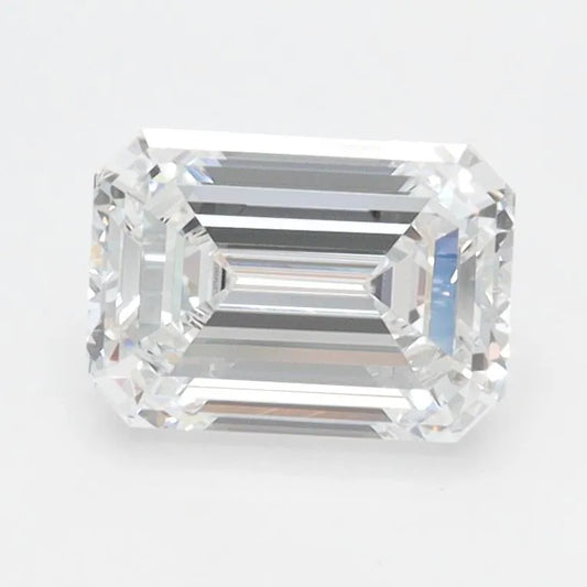 1.45ct Emerald Lab Grown Diamond (Colour D, Clarity IF, IGI Certified)