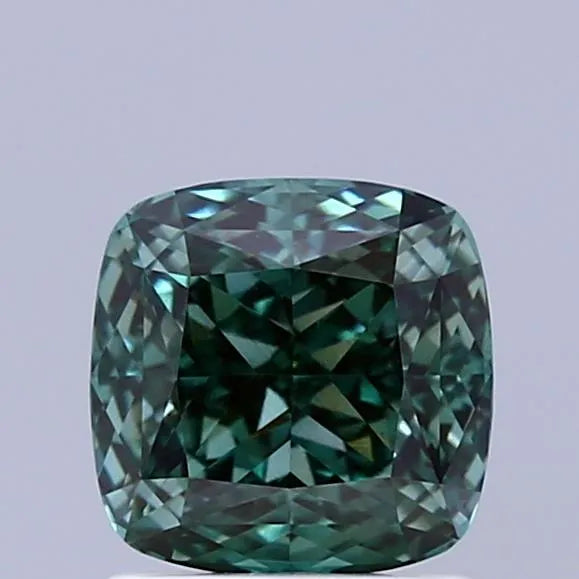 1.46ct Cushion modified Lab Grown Diamond (Colour Fancy Vivid Green, Clarity VVS2, IGI Certified)