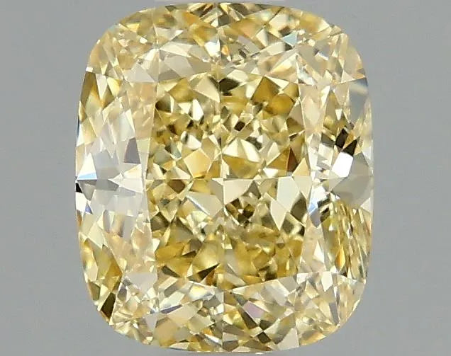 1.46ct Cushion modified Lab Grown Diamond (Colour Fancy Vivid Yellow, Clarity VVS2, IGI Certified)