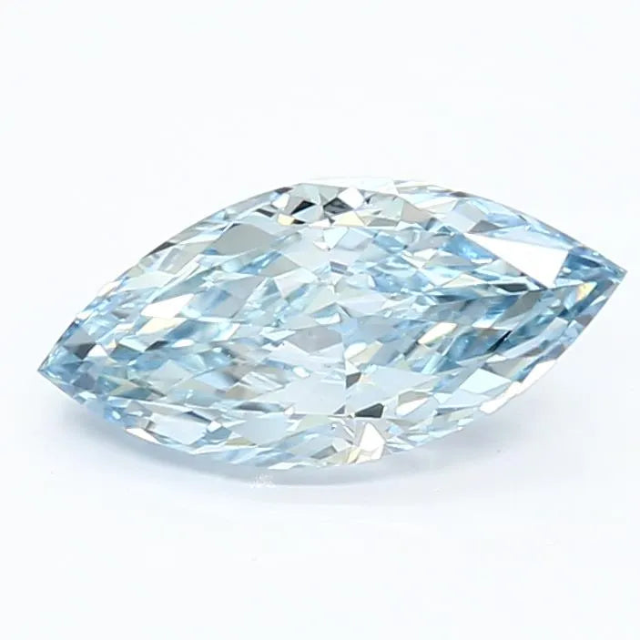 1.47ct Marquise Lab Grown Diamond (Colour Fancy Vivid Blue, Clarity VS1, IGI Certified)