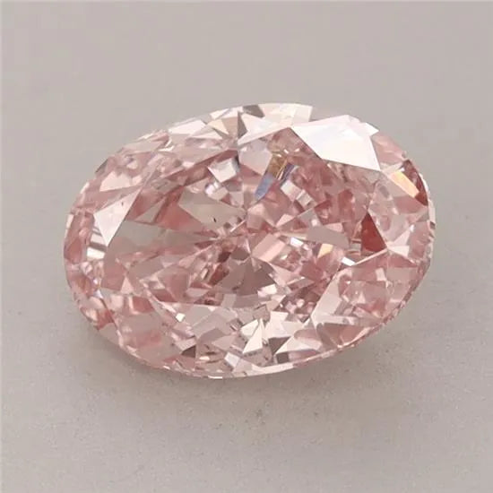 1.47ct Oval Lab Grown Diamond (Colour Fancy Vivid Pink, Clarity VS2, IGI Certified)