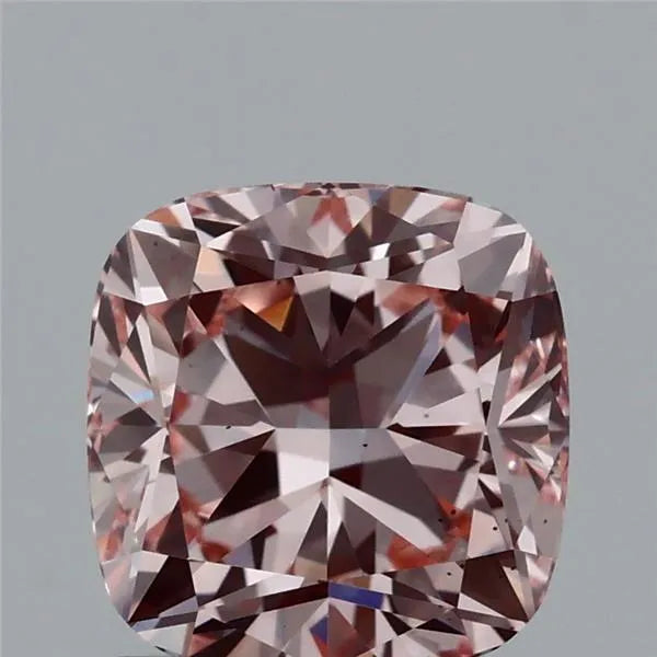 1.48ct Cushion modified Lab Grown Diamond (Colour Fancy Intense Pink, Clarity VS2, IGI Certified)