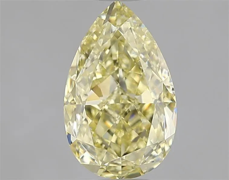 1.48ct Pear Natural Diamond (Colour Fancy Yellow, Clarity VVS2, GIA Certified)