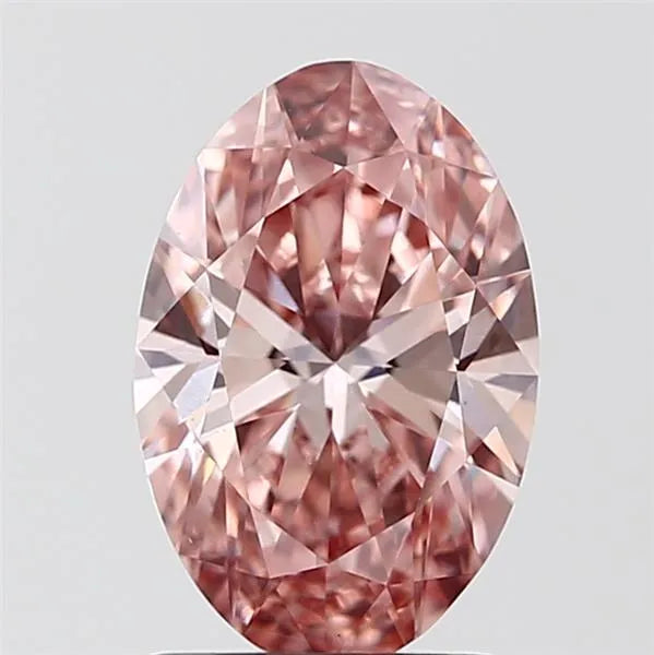 1.49ct Oval Lab Grown Diamond (Colour Fancy Intense Pink, Clarity VS1, IGI Certified)