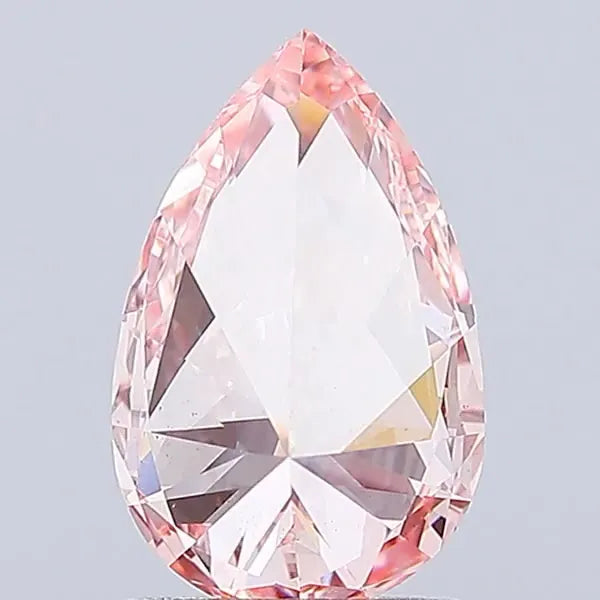 1.49ct Pear Lab Grown Diamond (Colour Fancy Vivid Pink, Clarity VS1, IGI Certified)