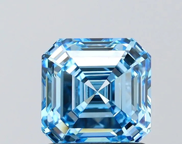 1.50ct Asscher Lab Grown Diamond (Colour Fancy Intense Blue, Clarity VS1, IGI Certified)